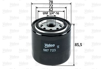 Топливный фильтр VALEO 587723 для TOYOTA CROWN