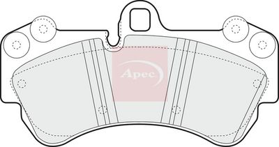 APEC Brake Pad Set, disc brake PAD1314