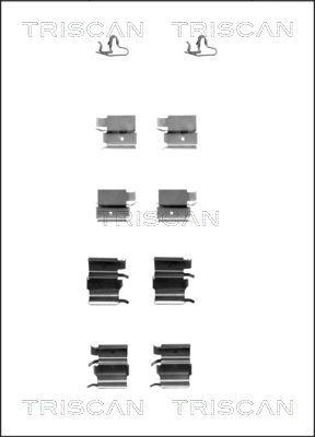 Комплектующие, колодки дискового тормоза TRISCAN 8105 101617 для MAZDA RX-8
