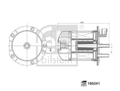 Filtr paliwa FEBI BILSTEIN 186041