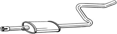 BOSAL 281-283 Глушитель выхлопных газов  для MITSUBISHI COLT VI (Z3_A, Z2_A) 1.3 LPG