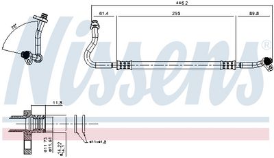 aukšto slėgio linija, oro kondicionavimas 846975 NISSENS