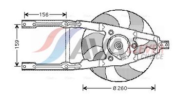 VENTILATOR RADIATOR AVA Clever Choice FT7107