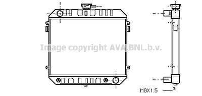 Радиатор, охлаждение двигателя AVA QUALITY COOLING OL2142 для OPEL MANTA