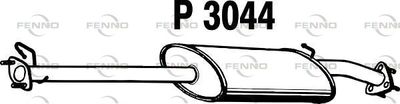 FENNO P3044 Глушитель выхлопных газов  для LAND ROVER DEFENDER Pick Up (L316) 2.5 Td5 4x4 (L316)