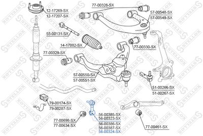 Тяга / стойка, стабилизатор STELLOX 56-00324-SX для LADA 1200-1600