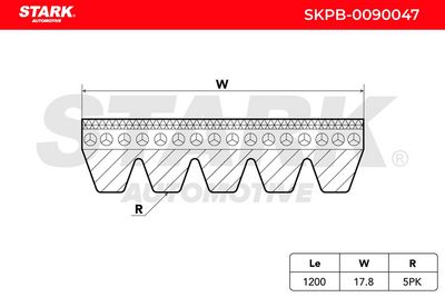 пистов ремък STARK SKPB-0090047