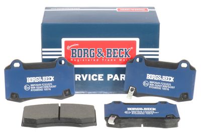 комплект спирачно феродо, дискови спирачки BORG & BECK BBP2649