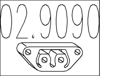 Dystans gumowy, tłumik MTS 02.9090