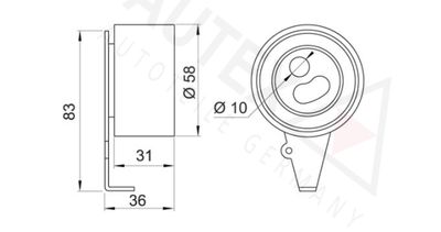 ROLA INTINZATOR CUREA DISTRIBUTIE AUTEX 641569 1