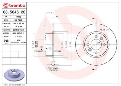 DISC FRANA BREMBO 08564620 1