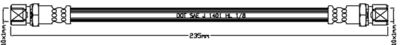 JURATEK JBH1003 Тормозной шланг  для CHEVROLET  (Шевроле Вектра)