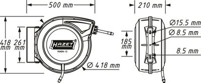 slangeopruller HAZET 9040N-13