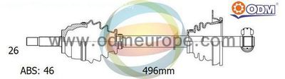 Приводной вал Multiparts 18-253031 для SAAB 9000