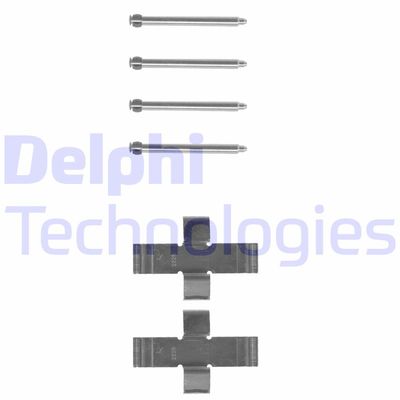 Комплектующие, колодки дискового тормоза DELPHI LX0009 для OPEL MANTA