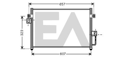 EACLIMA 30C28023 Радиатор кондиционера  для HYUNDAI TERRACAN (Хендай Терракан)