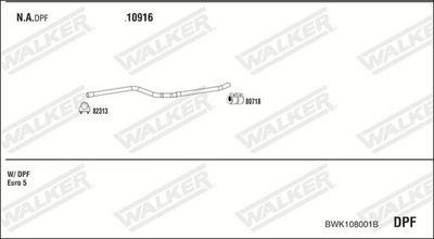 ABGASANLAGE WALKER BWK108001B