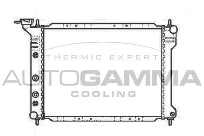 Радиатор, охлаждение двигателя AUTOGAMMA 101984 для CHRYSLER LE