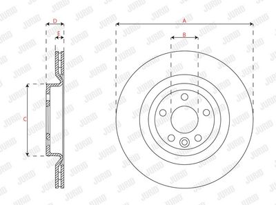 BREMSSCHEIBE JURID 563639JC 2