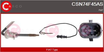 SENZOR TEMPERATURA GAZE EVACUARE
