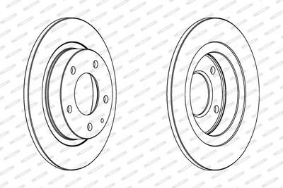 BREMSSCHEIBE FERODO DDF524C 1