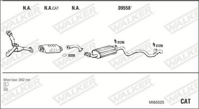 SISTEM DE ESAPAMENT WALKER MI65525