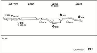 SISTEM DE ESAPAMENT WALKER FOK030405A