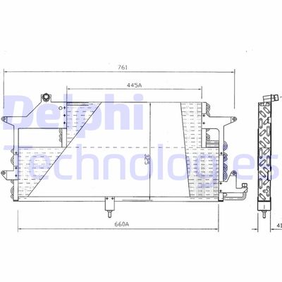 DELPHI TSP0225144 Радиатор кондиционера для VW PASSAT B3/B4 Variant (3A5, 35I)