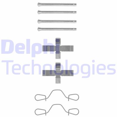 Комплектующие, колодки дискового тормоза DELPHI LX0012 для AUDI 50