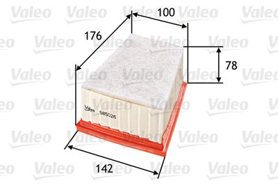 Filtr powietrza VALEO 585026 produkt