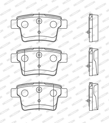 BREMSBELAGSATZ SCHEIBENBREMSE FERODO FDB1885 1