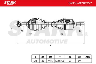 полуоска STARK SKDS-0210257