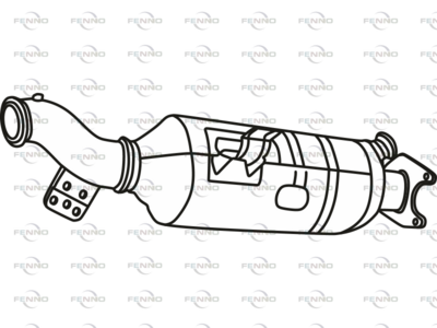 Filtr sadzy / filtr cząstek stałych, układ wydechowy FENNO 5802081915