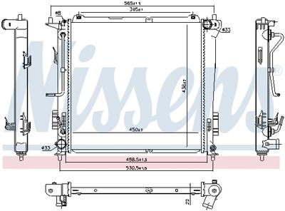 RADIATOR RACIRE MOTOR NISSENS 666216 5