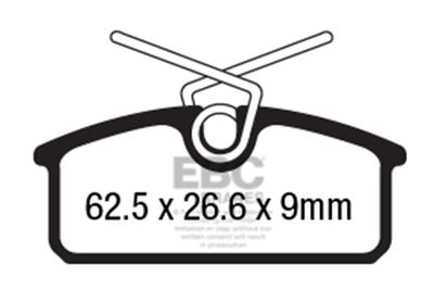 Комплект тормозных колодок, дисковый тормоз EBC Brakes DPX2183 для RENAULT TWIZY