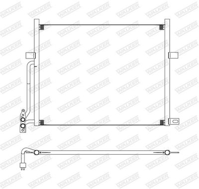 KONDENSATOR KLIMAANLAGE WALKER WCD00011 7