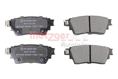BREMSBELAGSATZ SCHEIBENBREMSE METZGER AUTOTEILE 1170913 2