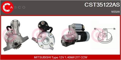 CASCO CST35122AS Стартер  для NISSAN SERENA (C23) 1.6