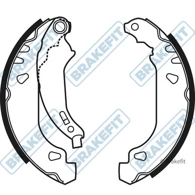 APEC Brake Shoe Set BSH1012