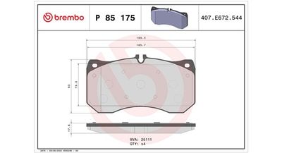BREMSBELAGSATZ SCHEIBENBREMSE MAGNETI MARELLI 363700485175