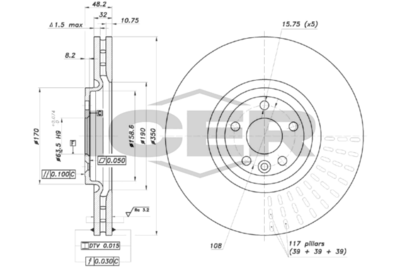 Tarcza hamulcowa ICER 78BD7372-1