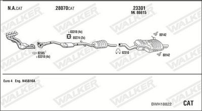 Изпускателна система WALKER BWH18822