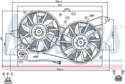 VENTILATOR RADIATOR NISSENS 85483 7