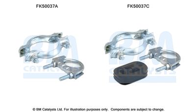 Zestaw montażowy, rura wydechowa BM CATALYSTS FK50037