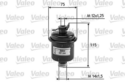 Топливный фильтр VALEO 587208 для HONDA HR-V