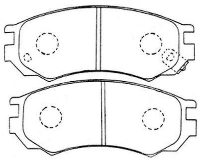 Комплект тормозных колодок, дисковый тормоз FIT FP0549 для NISSAN 100NX
