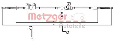METZGER 11.5346 Трос ручного тормоза для FORD RANGER (Форд Рангер)