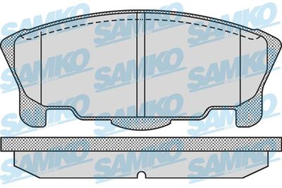Комплект тормозных колодок, дисковый тормоз SAMKO 5SP937 для DAIHATSU MOVE