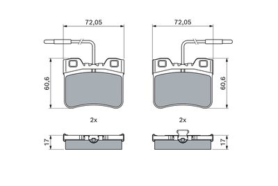 SET PLACUTE FRANA FRANA DISC BOSCH 0986461130 4