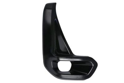 Voorbumper afdekking Voor Rechts (met mistlampgaten, plastic, zwart glanzend) past: TOYOTA HILUX VIII 06.20-